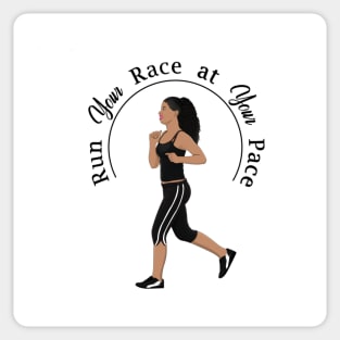 Run Your Race at Your Pace Sticker